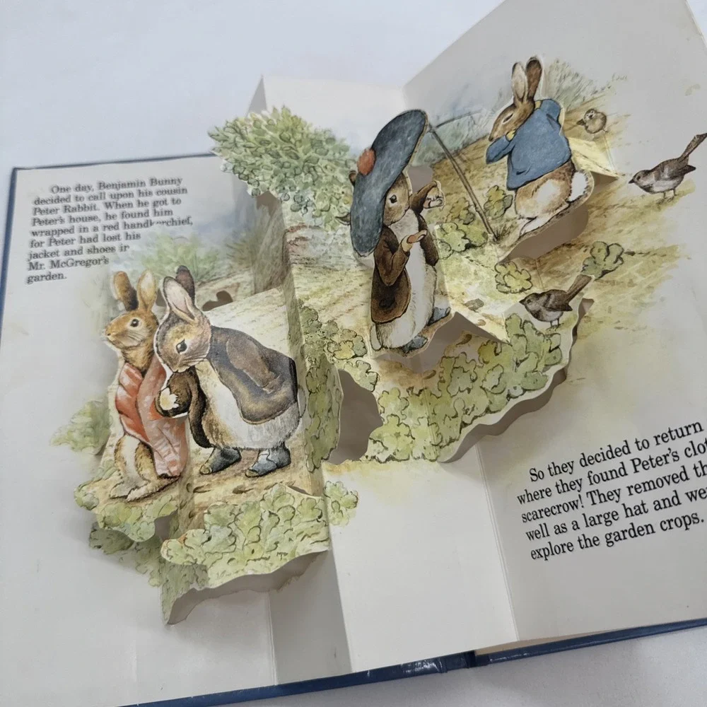 Benjamin Bunny Visits, Peter Rabbit Pop Up Book 1986